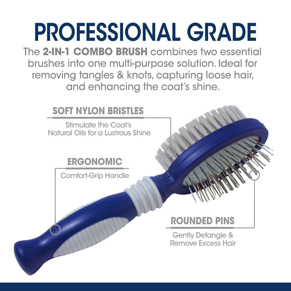 Four Paws Magic Coat Professional Series 2-in-1 Combo Pin and Bristle Dog Brush