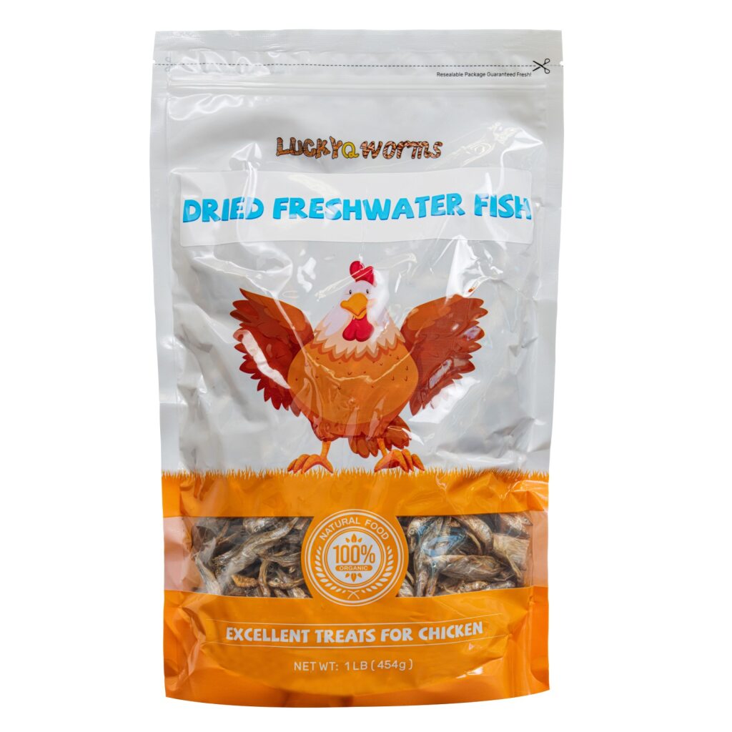 Luckyqworms Dried Freshwater Fish, Poultry Treat, 1-lb Bag