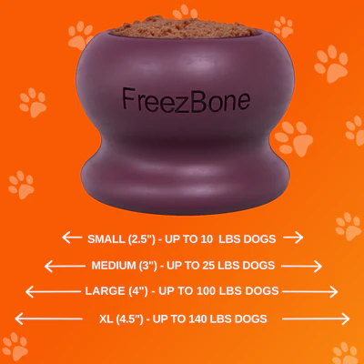 FreezBone Freezeball Dog Toy, Purple