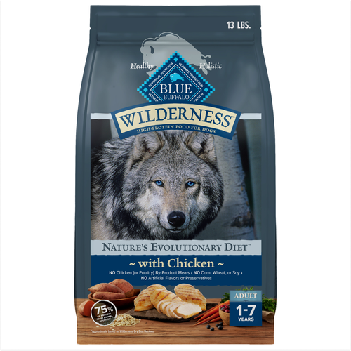Blue Buffalo Wilderness Chicken With Wholesome Grains Recipe, Dry Dog Food