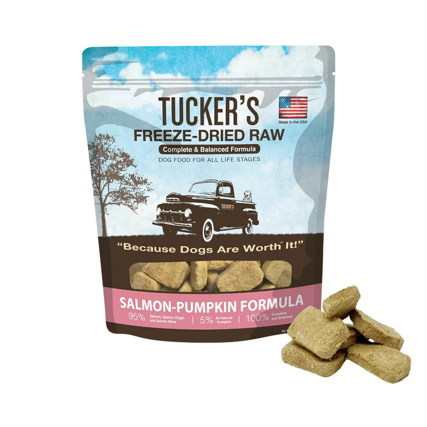 Tucker's Salmon-Pumpkin Diet, Freeze Dried Raw Dog Food, 14-oz bag