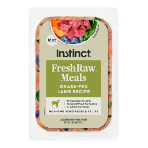 Instinct FreshRaw Meals Grass-Fed Lamb Recipe, Frozen Raw Dog Food, Meal