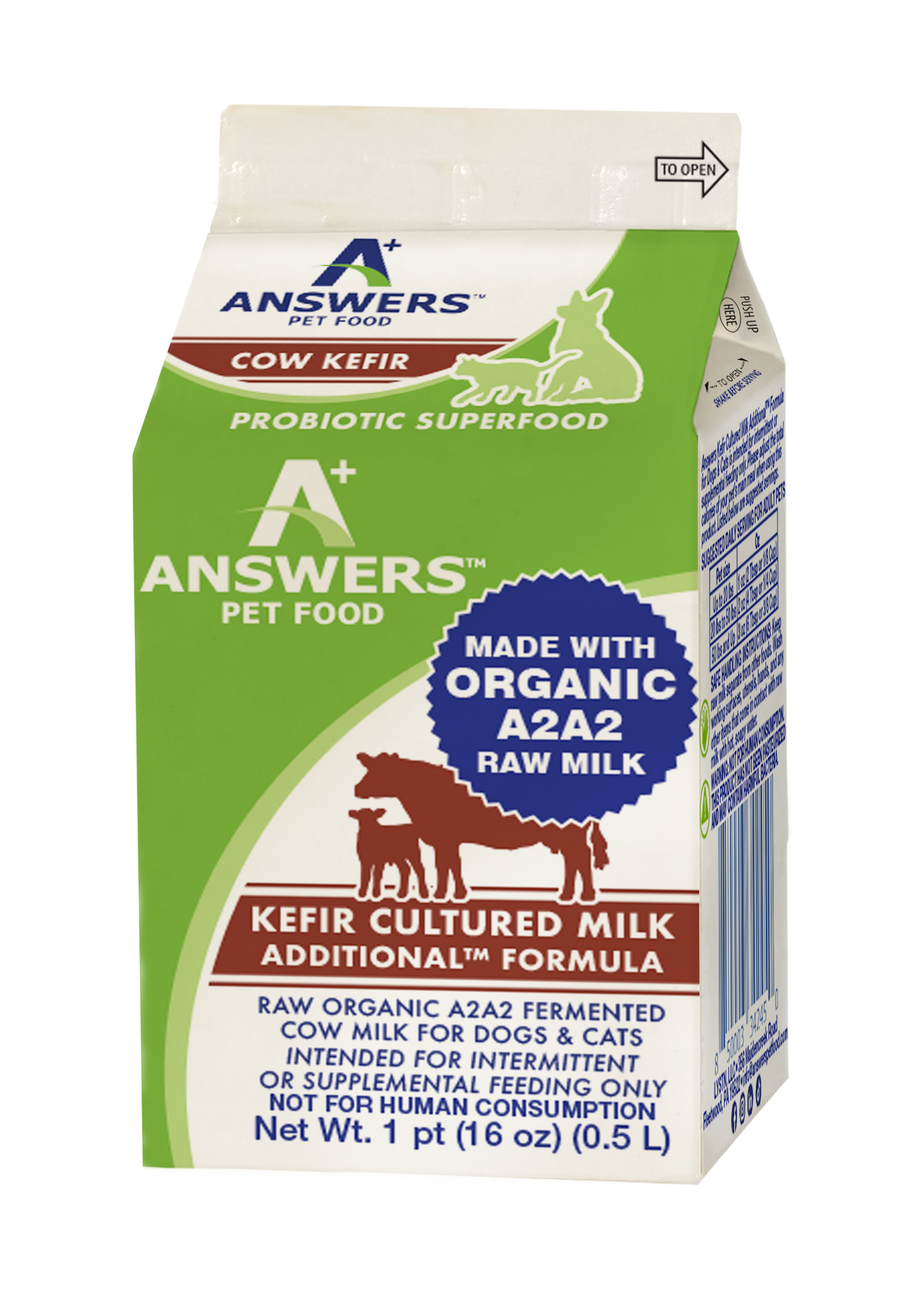 Answers Fermented Frozen Raw Kefir Milk