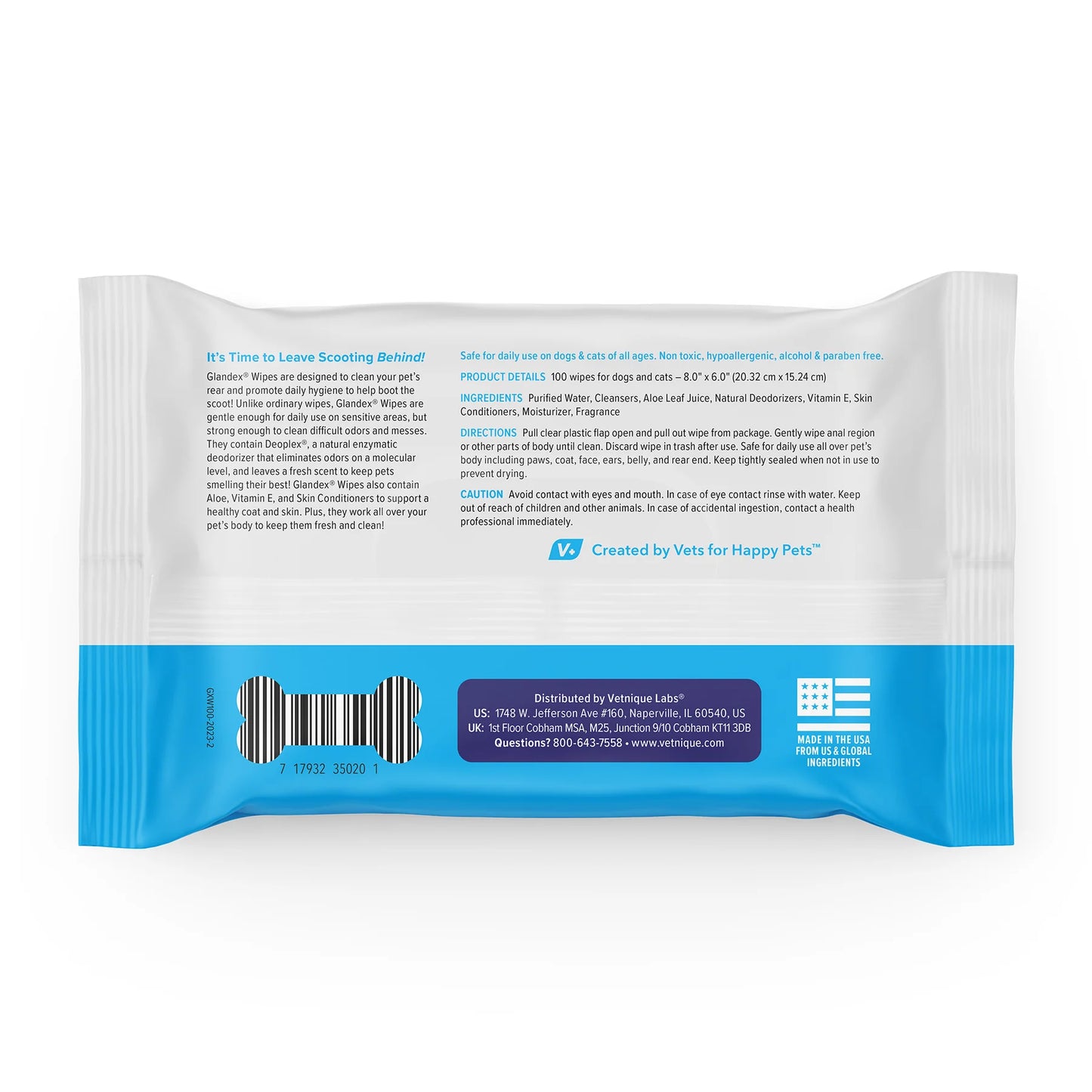 Glandex® Anal Gland Hygienic Pet Wipes