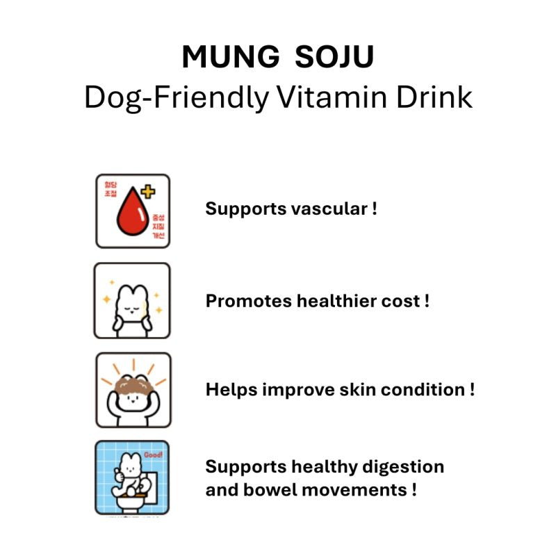 High Four Mung Wine for Dogs – Non-Alcoholic Dog Wine, 11.5-oz Bottle