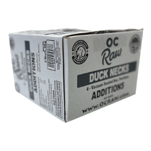 OC Raw Dog Duck Necks Additions, Frozen Raw Dog Supplement, 2-lb Box