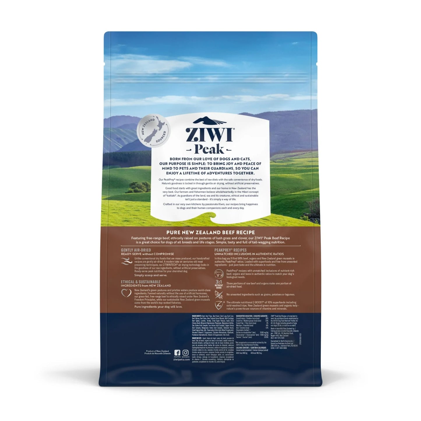 ZiwiPeak Beef Recipe, Air-Dried Dog Food