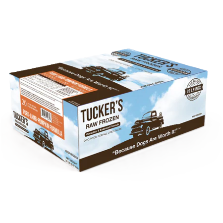 Tucker's Pork-Lamb-Pumpkin Diet, Frozen Raw Dog Food, 20-lb Box