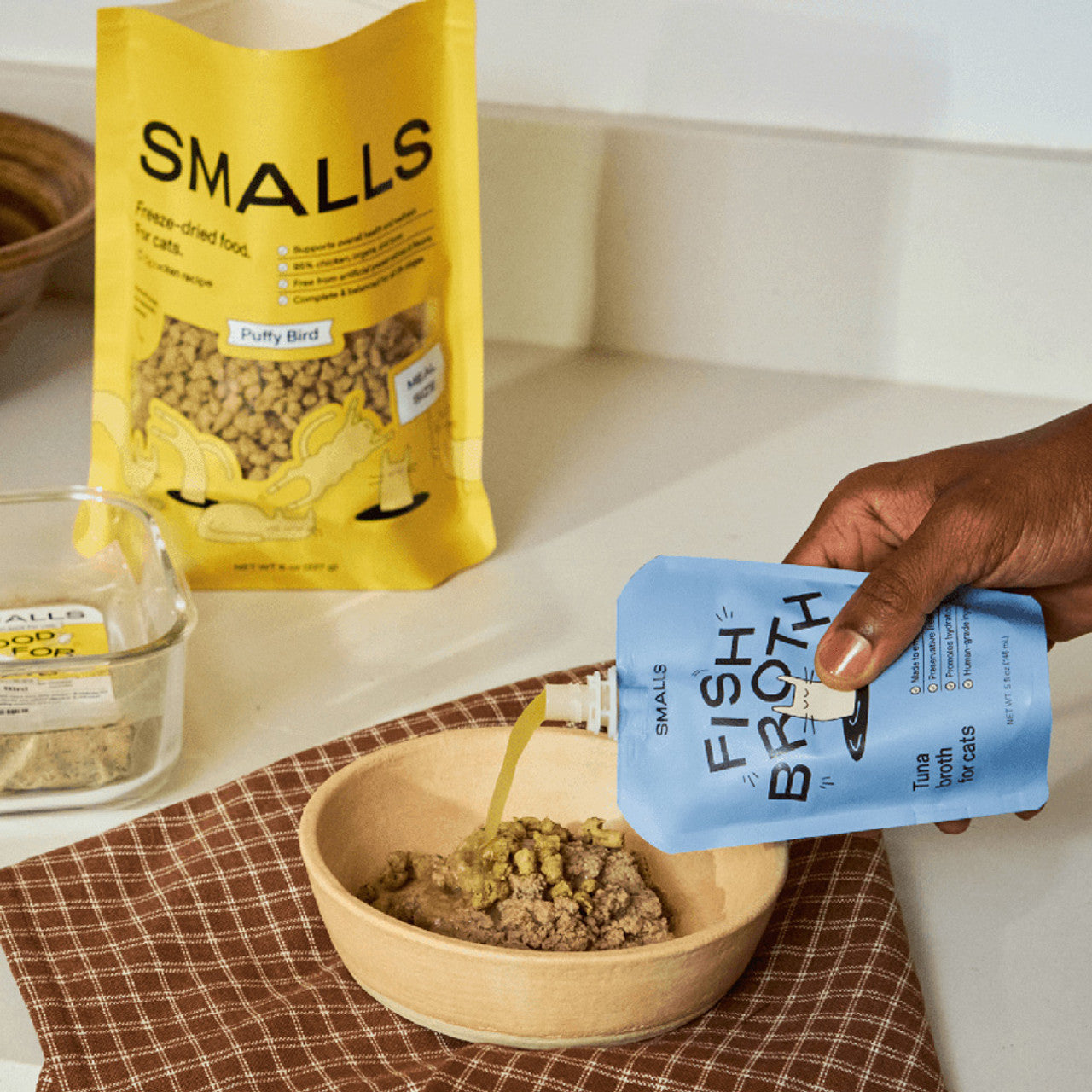 Smalls Fish Broth - Tuna Recipe, Topper for Cats, 5-oz Pouch
