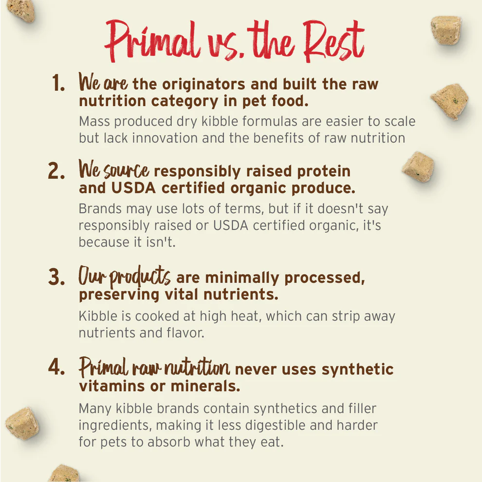 Primal Frozen Raw Nuggets Rabbit Cat Food, 3-lb Bag