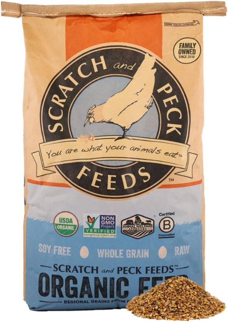 Scratch & Peck Naturally Free Organic Layer Mash 16%, Poultry Feed
