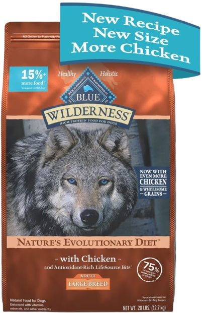 Blue wilderness large breed deals
