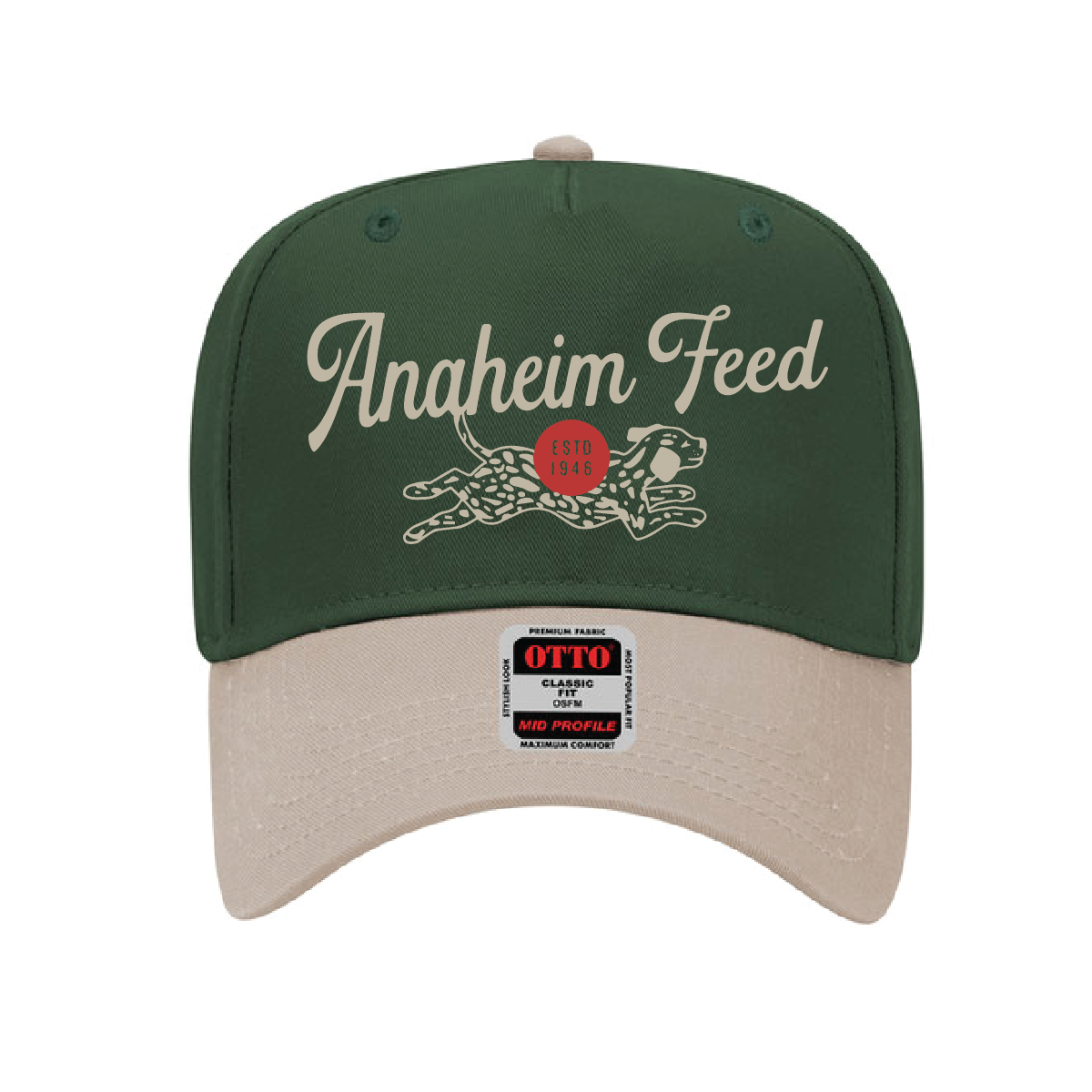Anaheim Feed 2 Tone Hat - Dark Green
