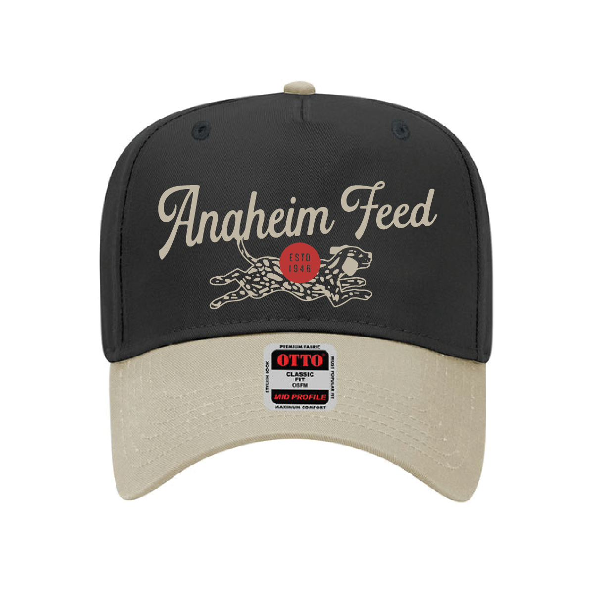 Anaheim Feed 2 Tone Hat - Black & Tan