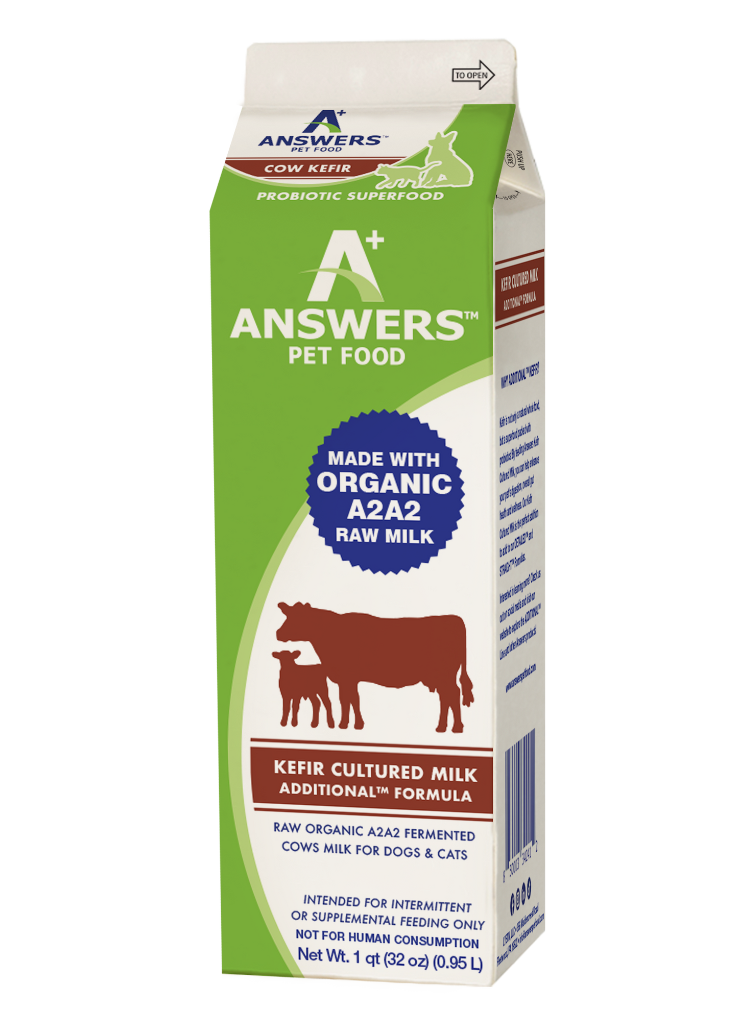 Answers Fermented Frozen Raw Kefir Milk