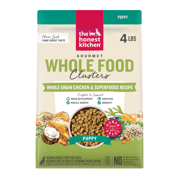 The Honest Kitchen Whole Grain Chicken Whole Food Clusters for Puppies, Dry Dog Food