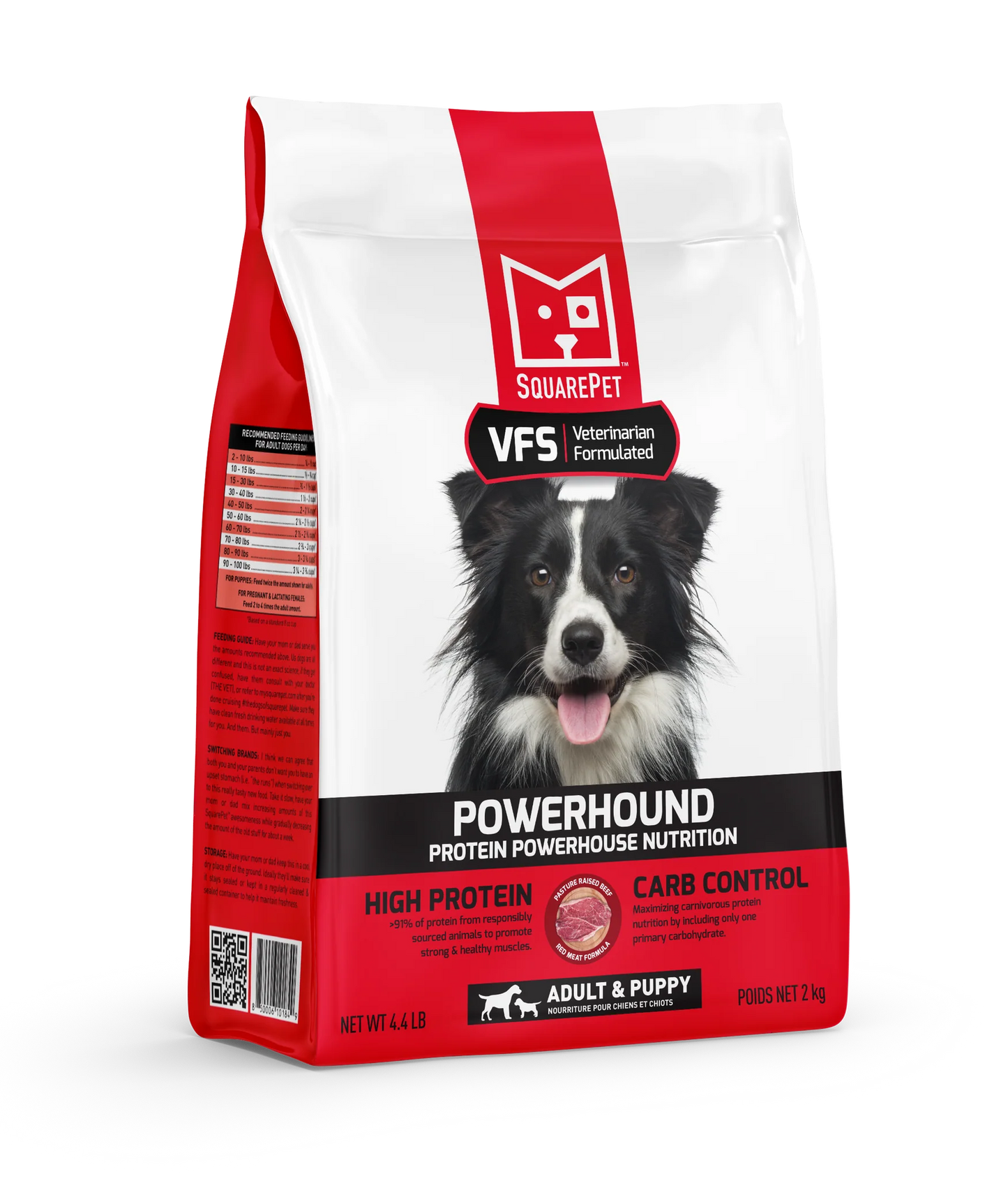 SquarePet VFS® POWERHOUND™ Red Meat, Dry Dog Food