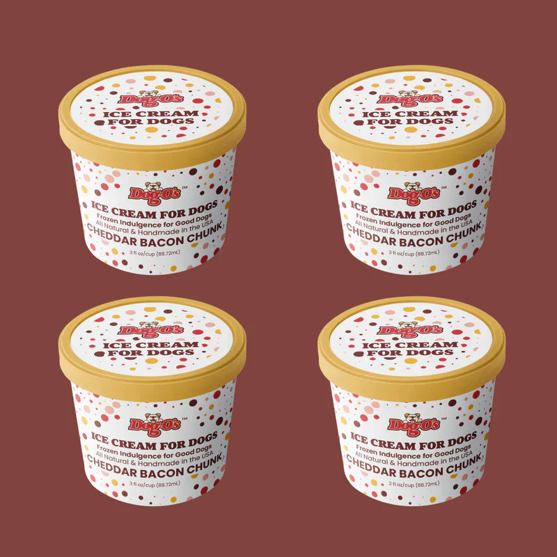 Dog-O'S Cheddar Bacon Chunk 3-oz, 4-Pack, Frozen Dog Treat