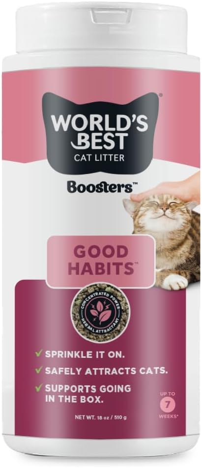 World's Best Cat Litter Boosters Good Habits, 18-oz Canister
