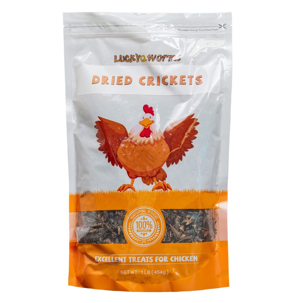 Luckyqworms Dried Crickets, Poultry Treat, 1-lb Bag