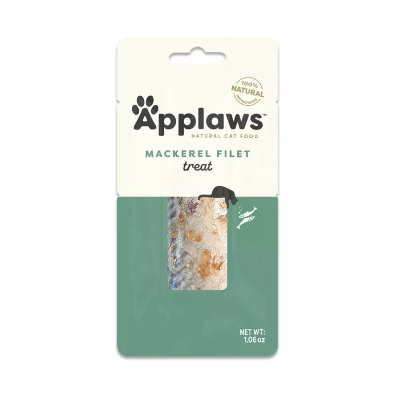 Applaws Loin Mackerel Grain-Free Fillet 1.06-oz, Cat Treat