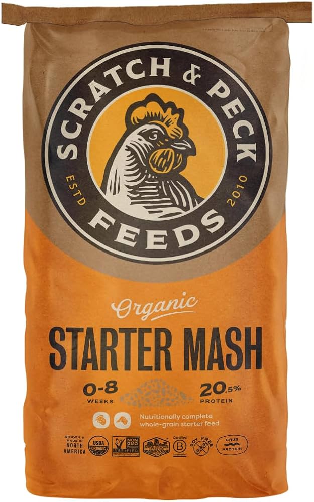 Scratch & Peck Organic Starter Mash, Poultry Feed