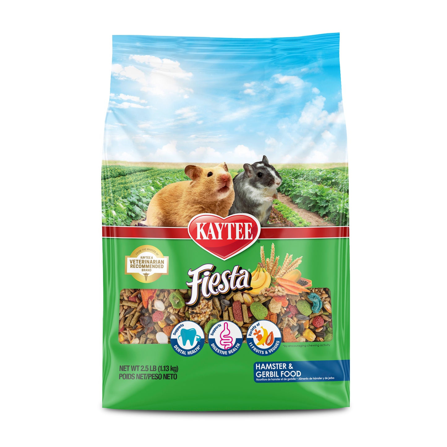 Kaytee Fiesta Hamster & Gerbil Food, 4.5-lb Bag