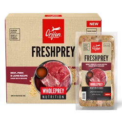 Orijen FreshPrey Beef, Pork & Lamb Recipe With Grains, Frozen Dog Food