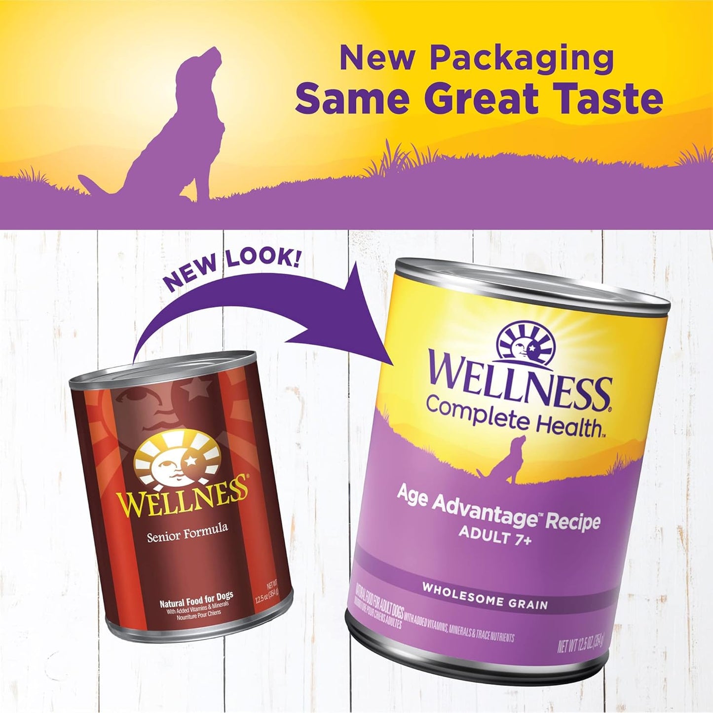 Wellness Complete Health Paté - Age Advantage 7+ Chicken Sweet Potato Recipe, 12.5-oz Case of 12