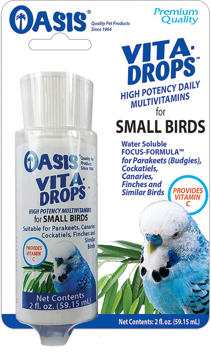 Oasis Vita Drops For Small Birds 2-oz, Bird Supplement