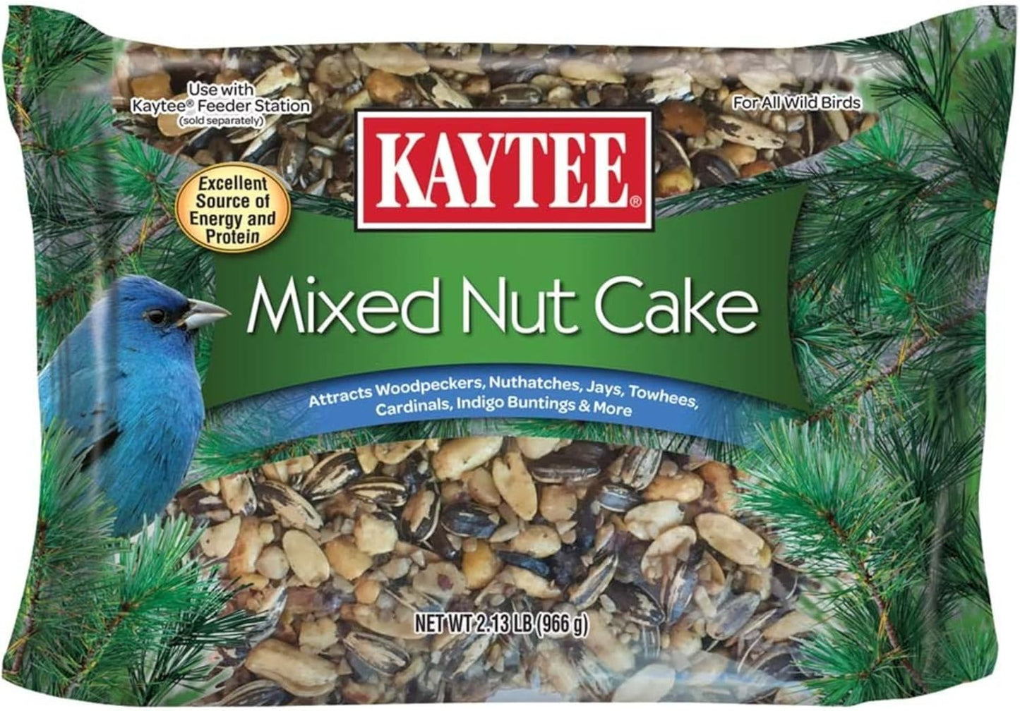Kaytee Mixed Nut Cake, 2.13-lb
