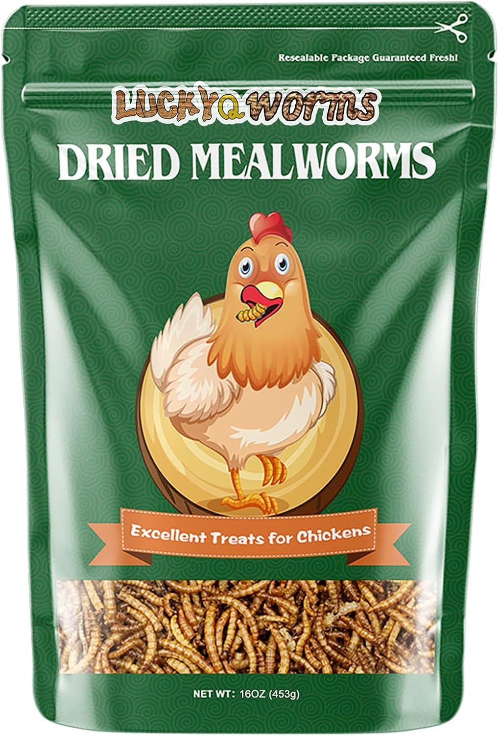 LuckyQWorms Dried Mealworms