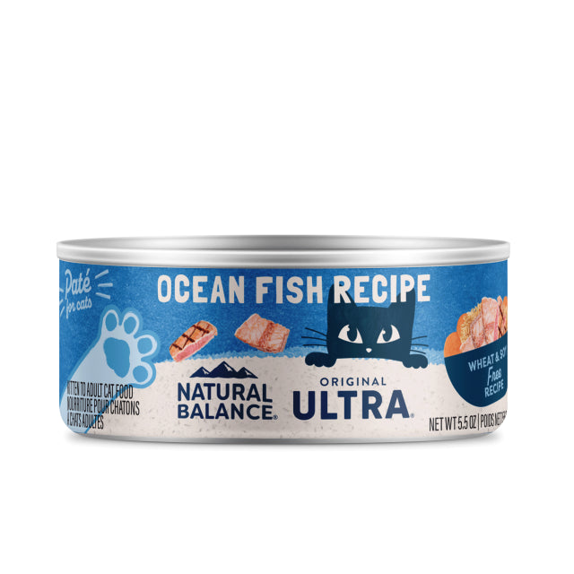 Natural Balance® Ultra Premium Oceanfish Canned Cat Formula, Wet Cat Food, 5.5-oz Case of 24