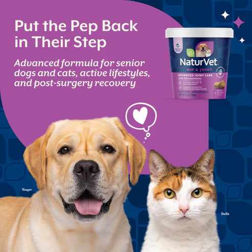 NaturVet Advanced Joint Care Soft Chews for Dogs and Cats (formerly ArthriSoothe-GOLD®)