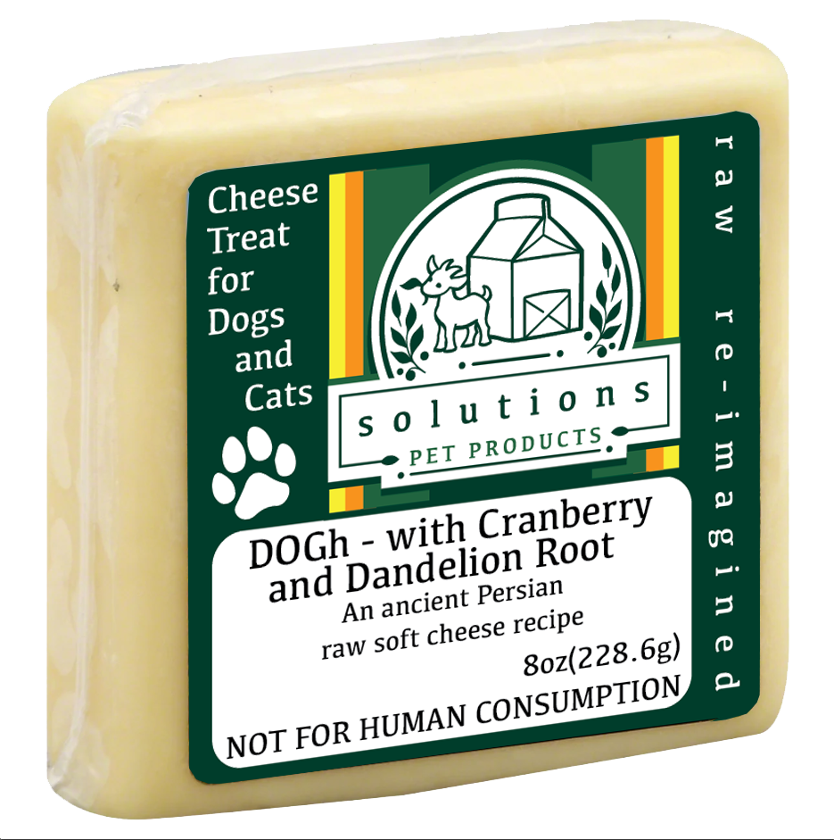 Solutions Pet Products DOGh - with Cranberry & Dandelion Root, Frozen Raw Dog Supplement, 8-oz
