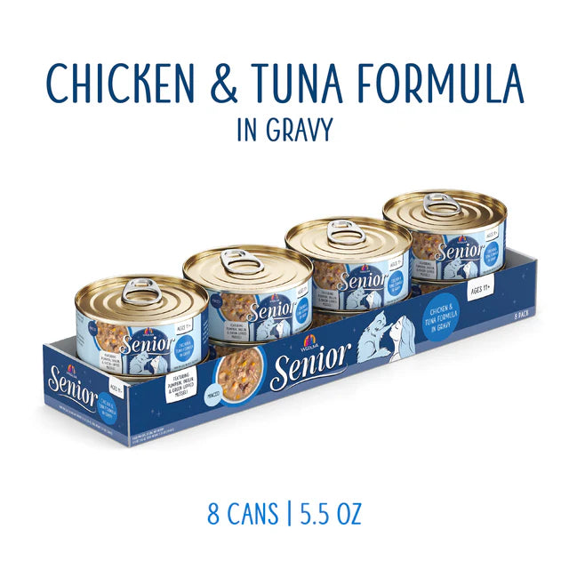 Weruva Senior Chicken & Tuna in Gravy 3-oz, Wet Cat Food, Case Of 12