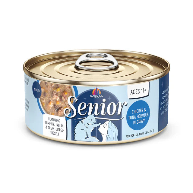 Weruva Senior Chicken & Tuna in Gravy 3-oz, Wet Cat Food, Case Of 12