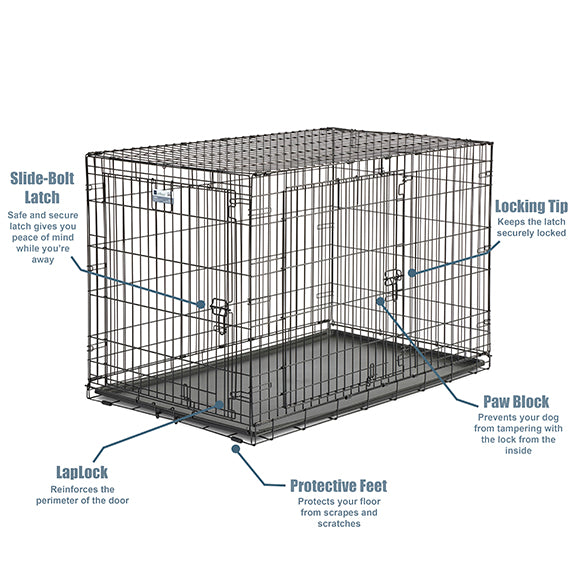 Midwest Contour Double Door Dog Crate