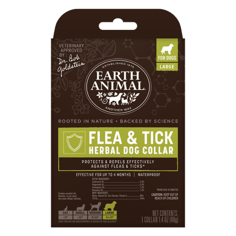 Earth Animal Apothecary Natural Flea & Tick Herbal Collar for Dogs & Puppies