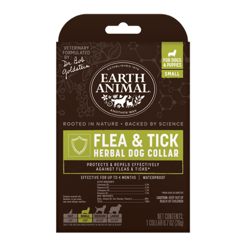 Earth Animal Apothecary Natural Flea & Tick Herbal Collar for Dogs & Puppies