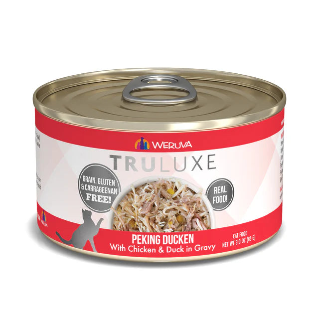 Weruva Truluxe Peking Ducken Chicken & Duck in Gravy, Wet Cat Food, 3-oz Case of 24