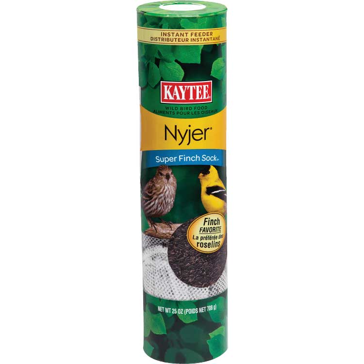 Kaytee Super Finch Sock Feeder Wild Bird Seed, 25-oz