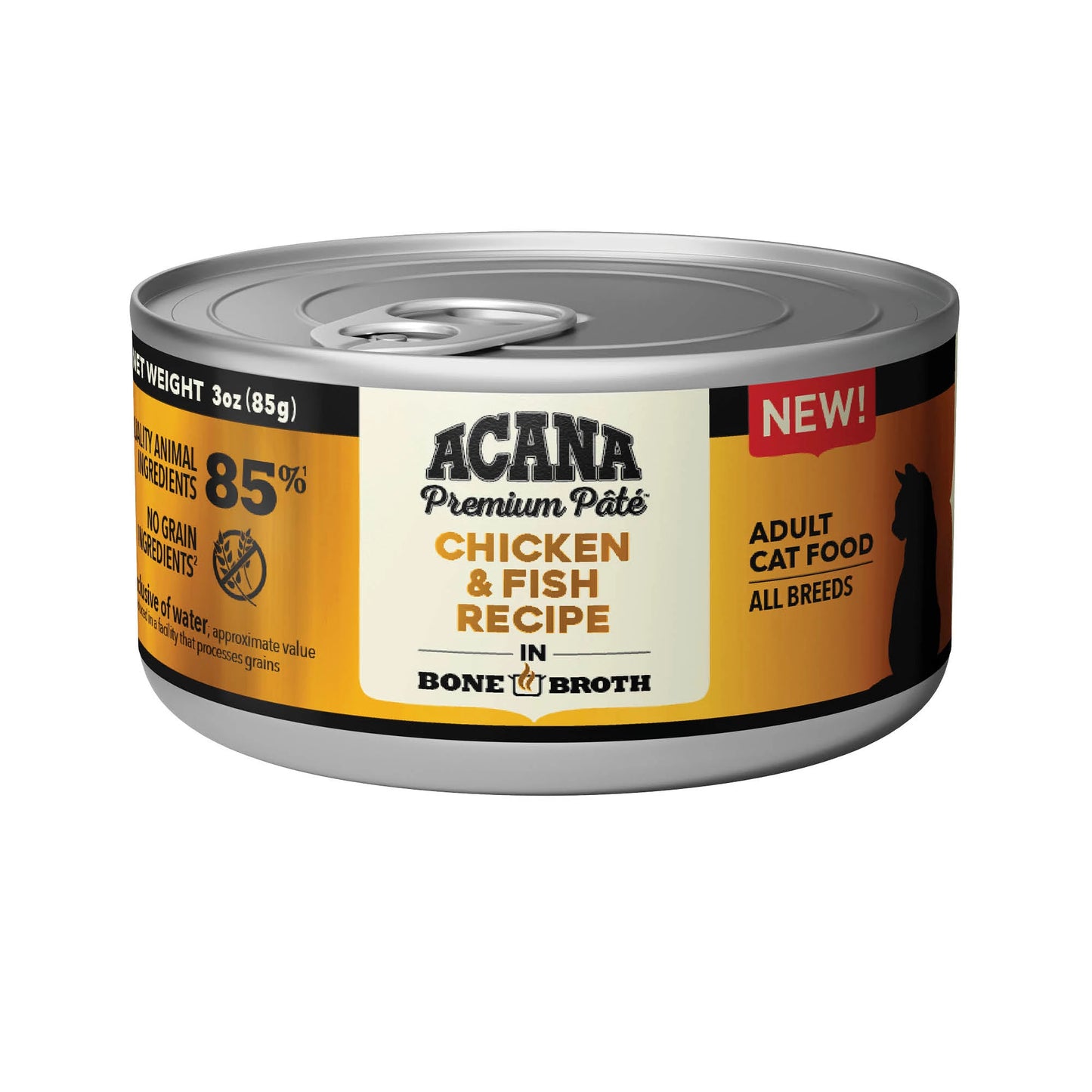Acana Premium Pâté, Chicken & Fish Recipe, Wet Cat Food, 3-oz Case of 24