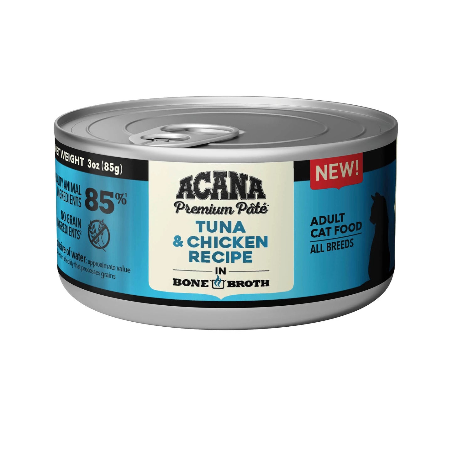 Acana Premium Pâté, Tuna & Chicken Recipe, Wet Cat Food, 3-oz Case of 24