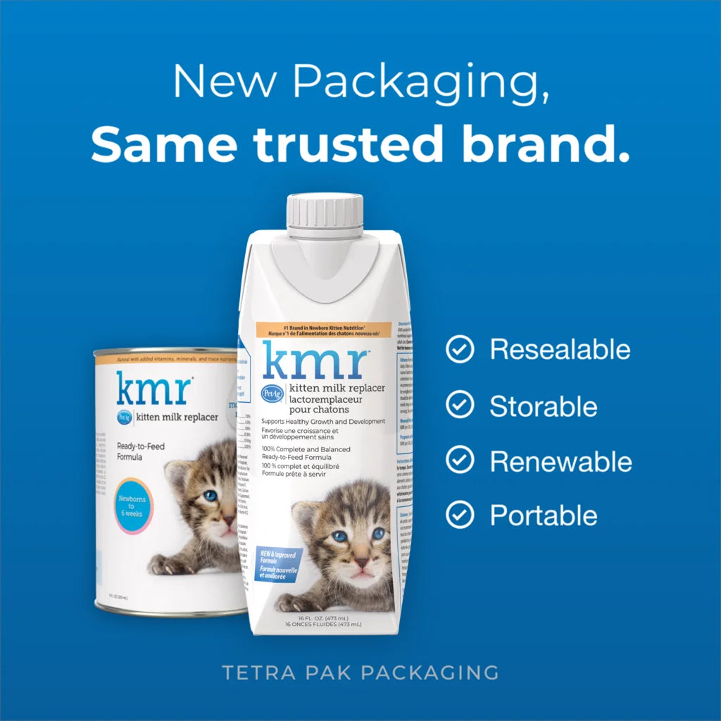 PetAg KMR Milk Replacer Liquid 16-oz, For Kittens
