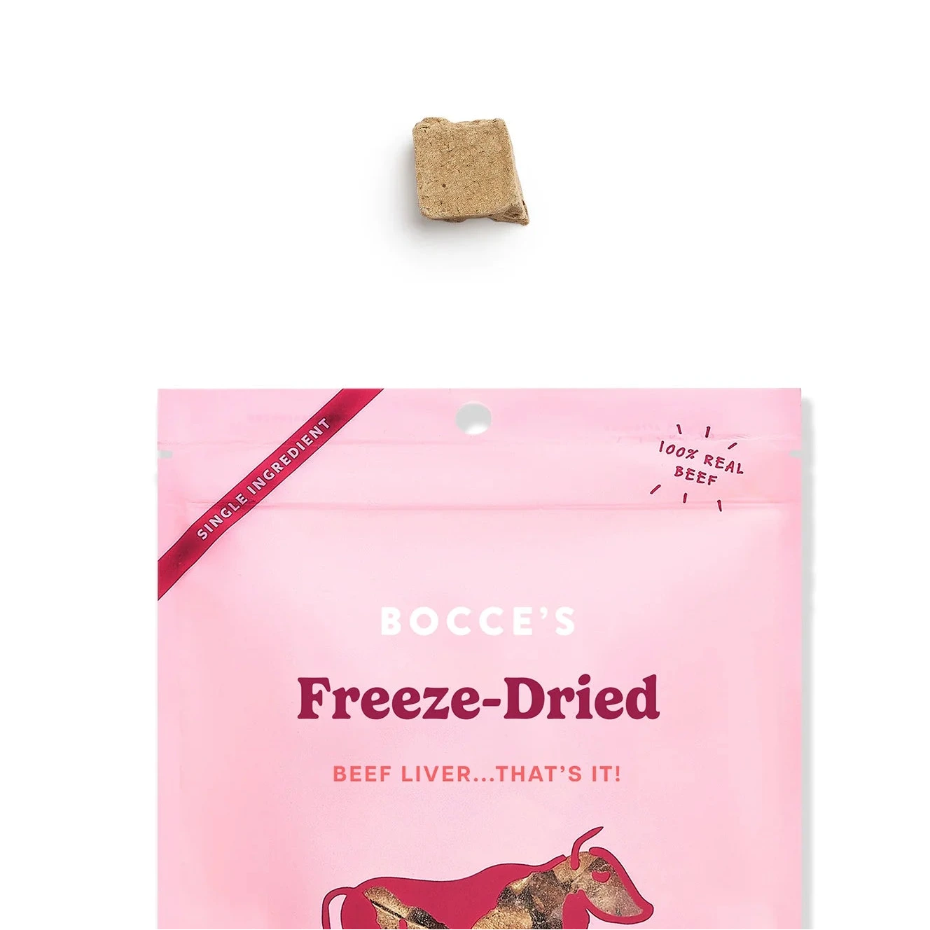 Bocce's Bakery Beef Liver Freeze-Dried, Dog Treats, 3-oz Bag