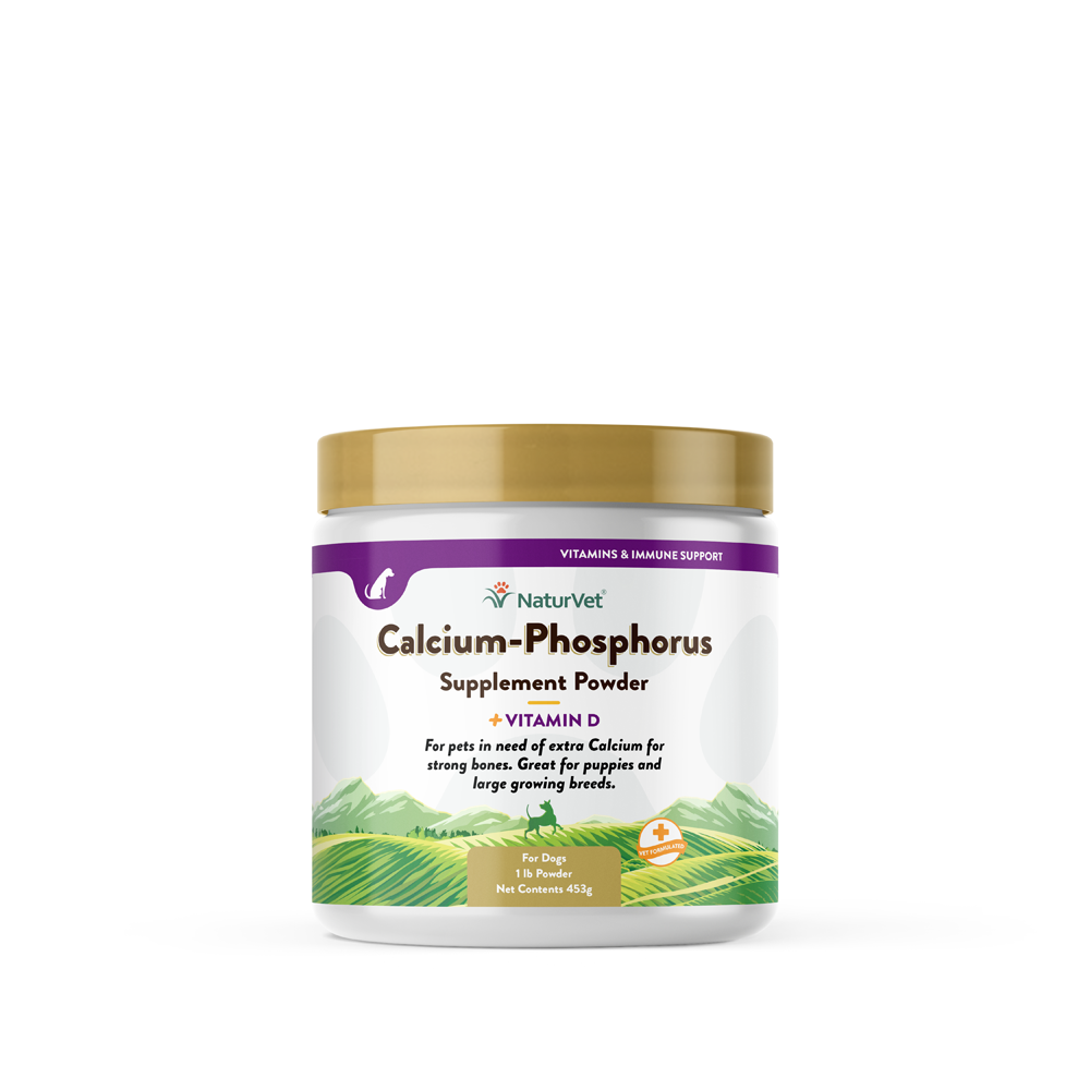 Phosphorus supplement top for dogs