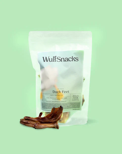 WulfSnacks Duck Feet Dog Chews, 12 Pieces