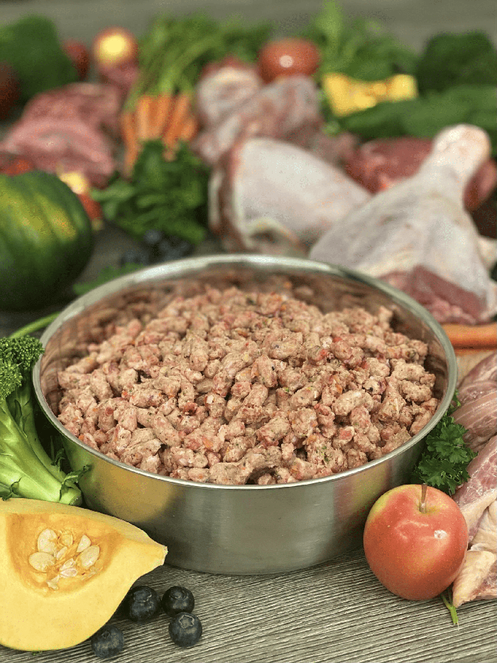 OC Raw Dog Fish & Produce Meaty Rox, Frozen Raw Dog Food, 3-lb Bag