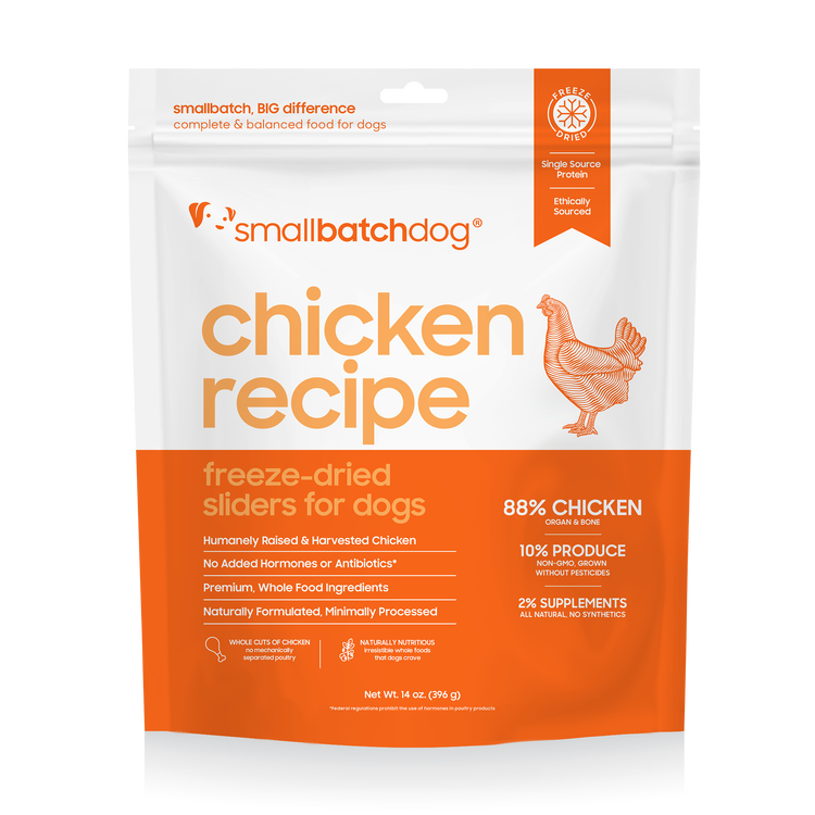 SmallBatch Chicken Sliders 14-oz, Freeze-Dried Dog Food